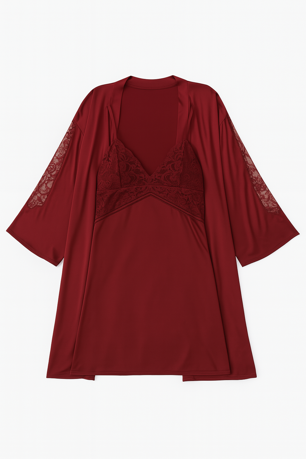 Satin & Lace Robe Set – Effortless Luxury Loungewear | StylinArts-Robes-StylinArts