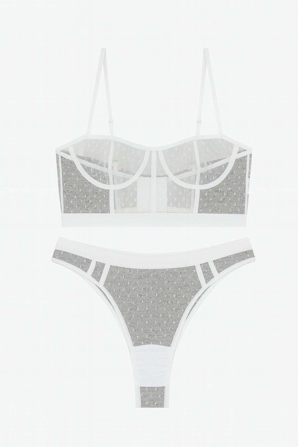 Noirine Mesh Longline Set-White-L-Bras and Briefs-StylinArts