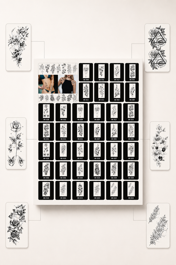 Ink Sketch Blossom Adornments Tattoos