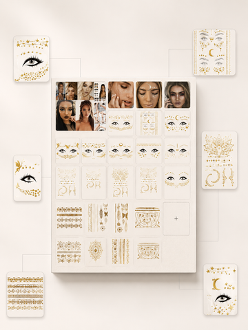 Bronzing Facial Tattoo Adornments
