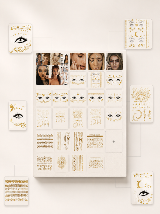 Bronzing Facial Tattoo Adornments