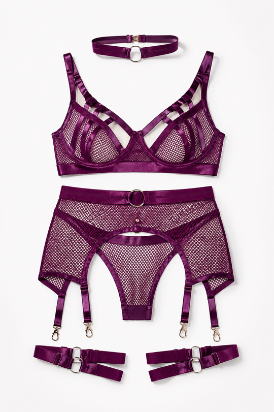 Novara Mesh Harness Garter Set