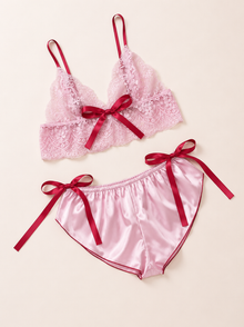 Seraphine Bow-Tie Bralette Set