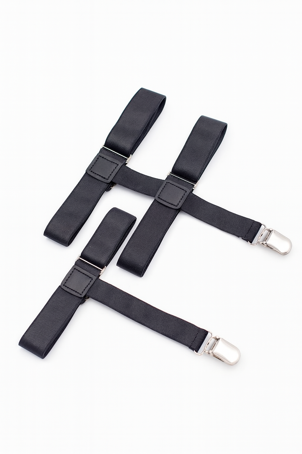 Axis Elastic Clip Garters-Garter-StylinArts-Black-StylinArts