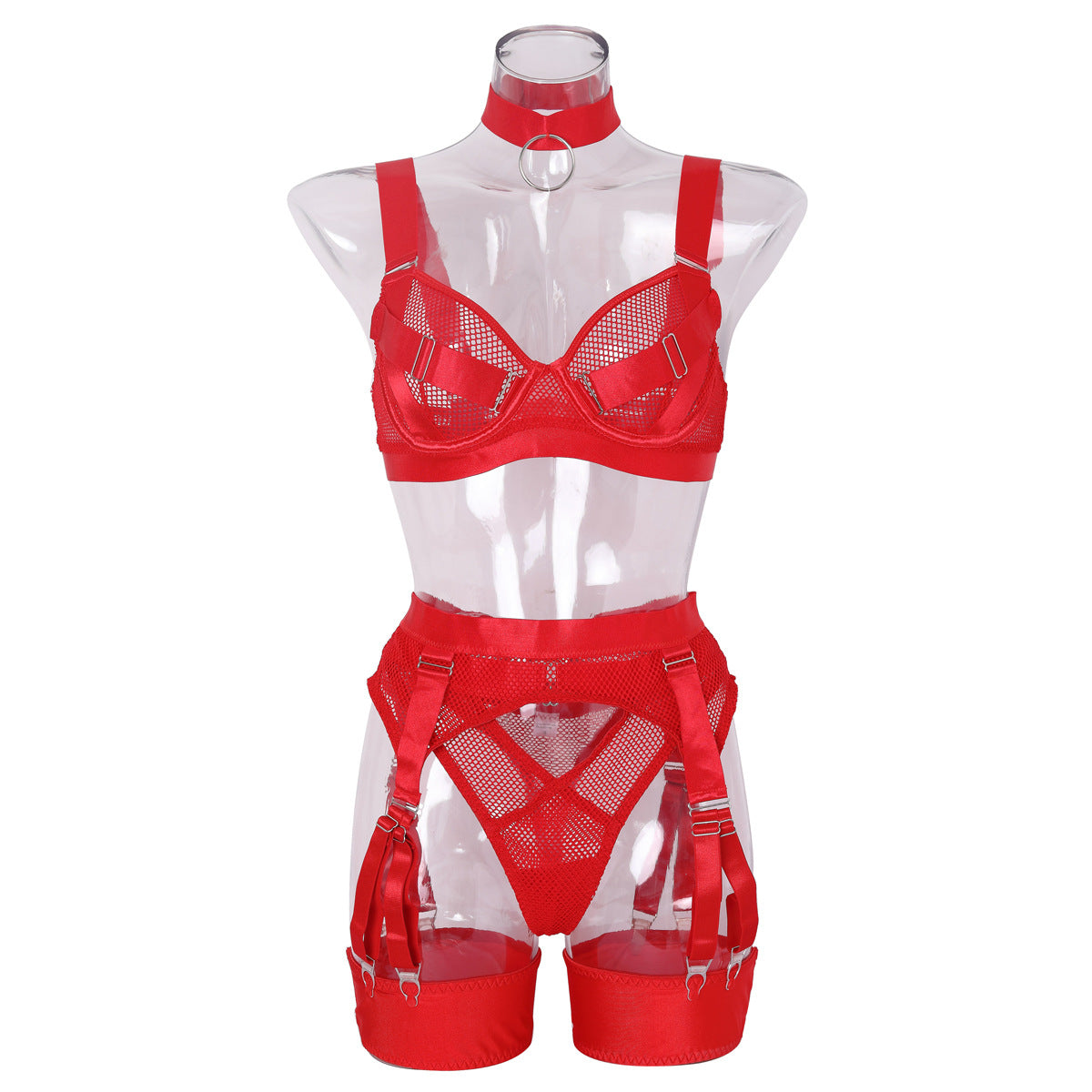 Eclipse Harness Lace Bodysuit-Black-L-Basques-StylinArts