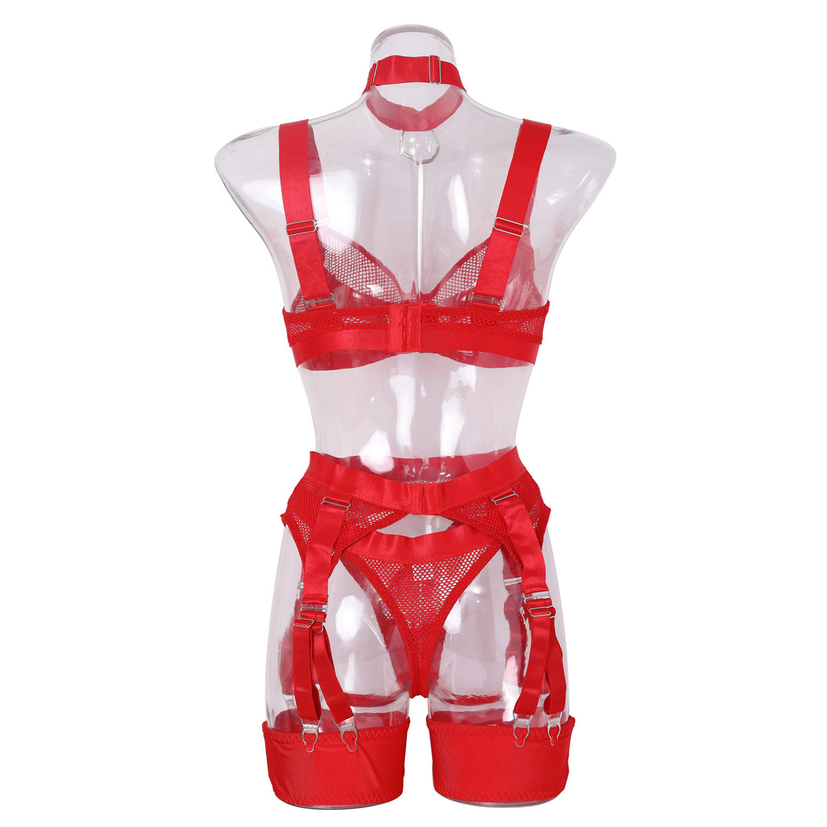 Eclipse Harness Lace Bodysuit-Black-L-Basques-StylinArts