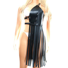 Avant-Garde Faux Leather Fringe Harness – Adjustable Statement Accessory | No Limits