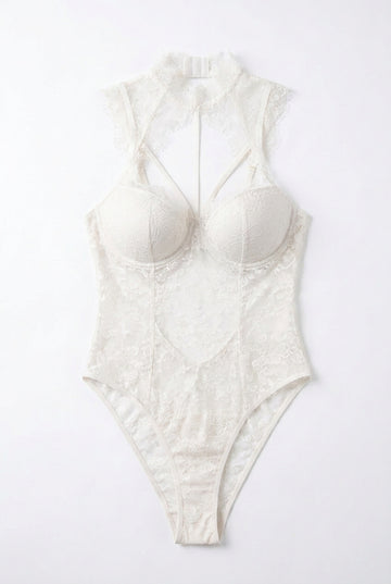 Aureline Lace High-Neck Bodysuit