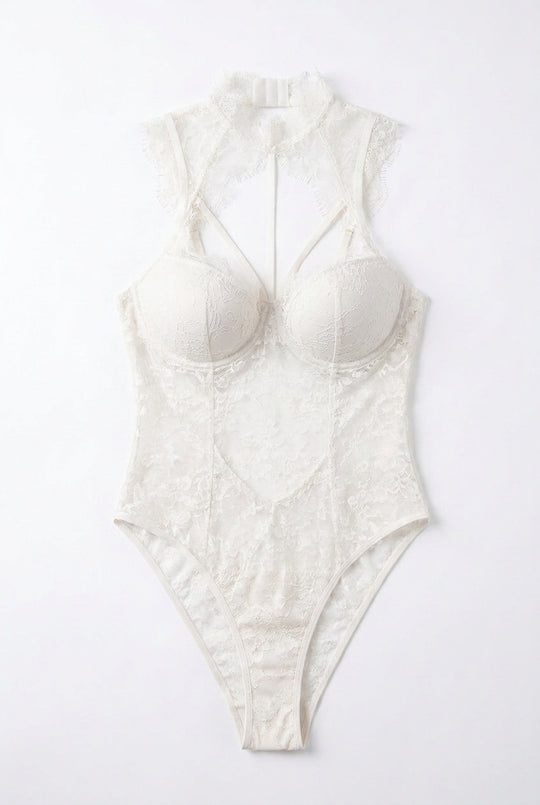Aureline Lace High-Neck Bodysuit