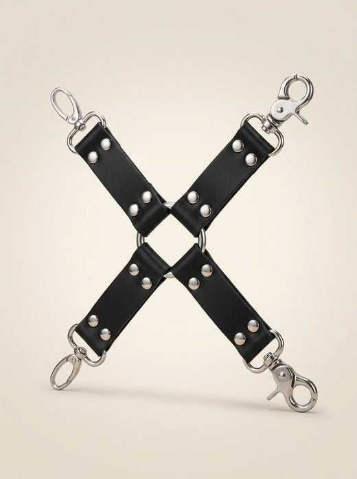 Cross Restraint Hand & Foot Cuffs – Adjustable Metal Statement Accessory