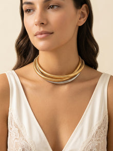 Gold-Silver Harmony: Three-Layer Alloy Choker