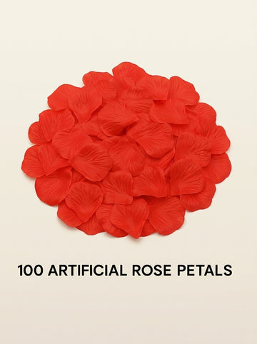 Romantic Artificial Rose Petals – 100pcs Non-Woven Fabric for Weddings, Proposals & Special Occasions