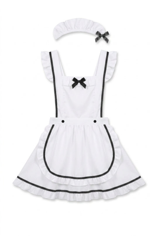 Elegant Maid Costume Dress with Accessories - StylinArts