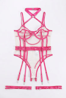 Rosalia Satin Harness Bodysuit