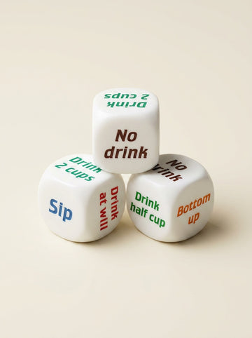 Roll & Sip Drinking Game Dice Set