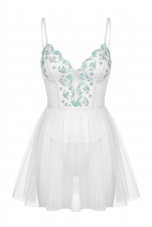Fleur Veil Babydoll Set