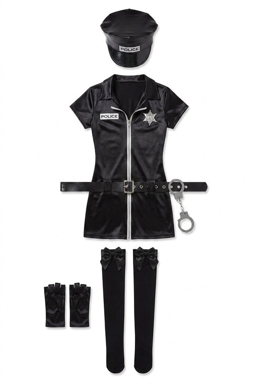 Bold Police Officer Costume -  Cosplay Lingerie Set