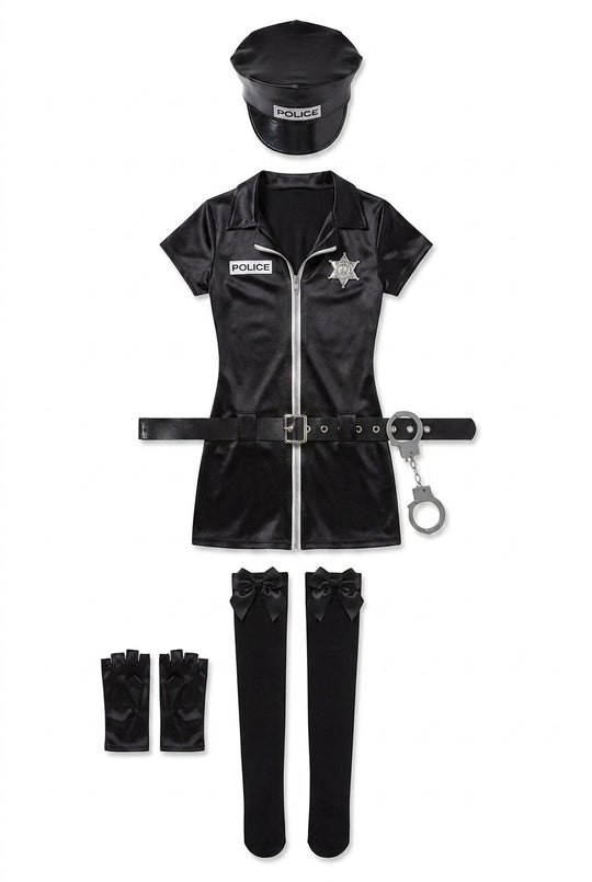 Bold Police Officer Costume -  Cosplay Lingerie Set