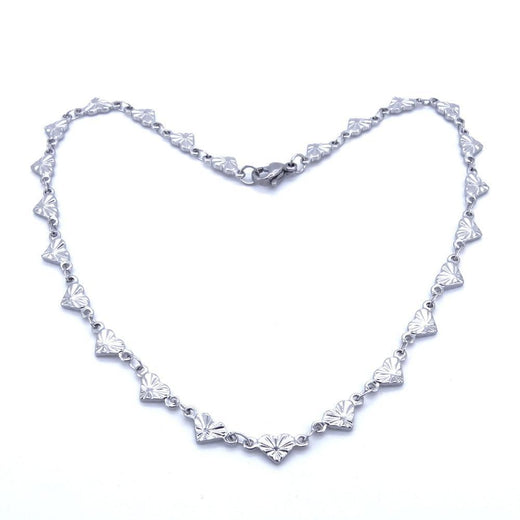 Amore Stainless Heart Anklet-Anklets-StylinArts
