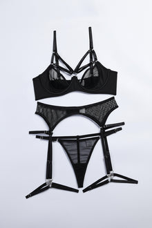 Veyra Mesh Harness Garter Set