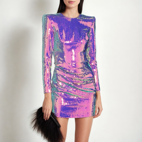 Eclat Sequin Gala Gown-StylinArts