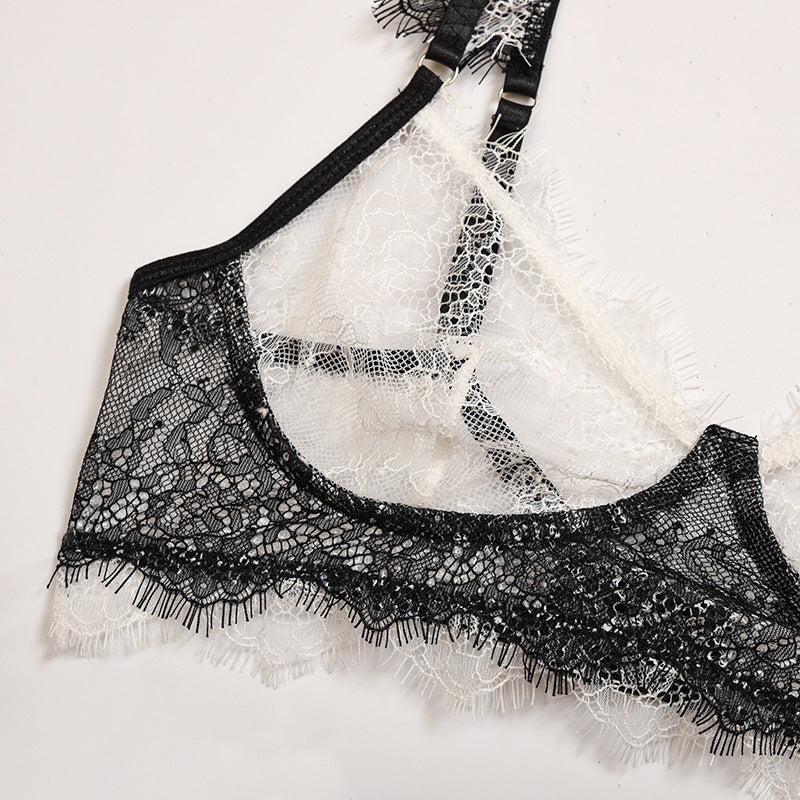 Vivienne Noire Lace Ensemble-Black-L-Basques-StylinArts