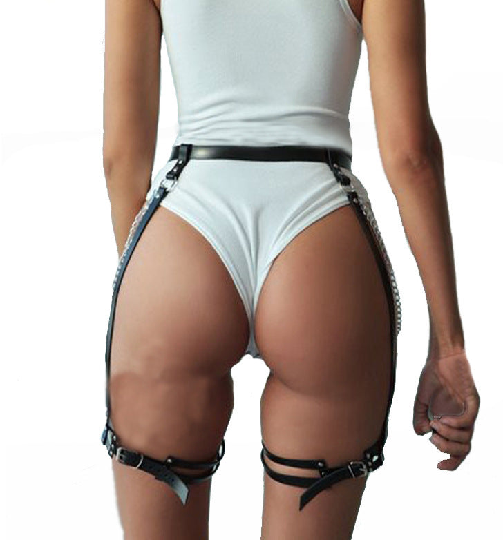 Unisex Adjustable Leg Loop Garter Belt-Suspender Belts-StylinArts