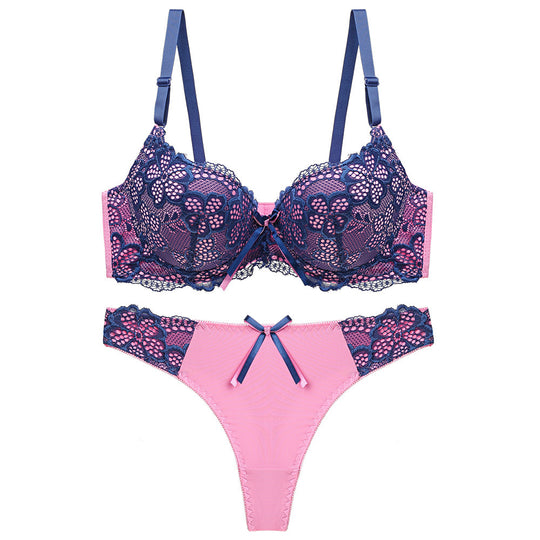 Fiordaliso Lace Set-Blush-36or80BC-Bra-StylinArts