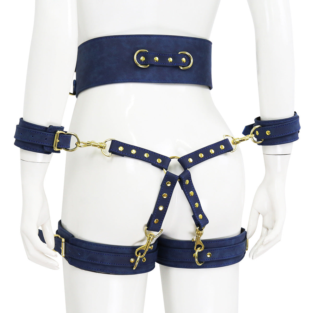 Opulent Bondage Restraint Ensemble-Suspender Belts-StylinArts
