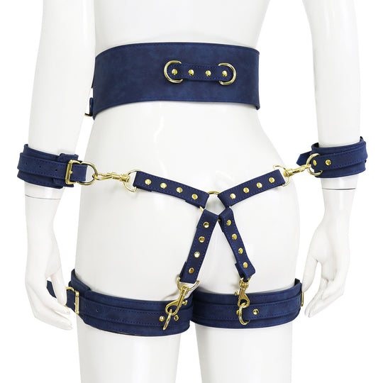 Opulent Bondage Restraint Ensemble-Suspender Belts-StylinArts
