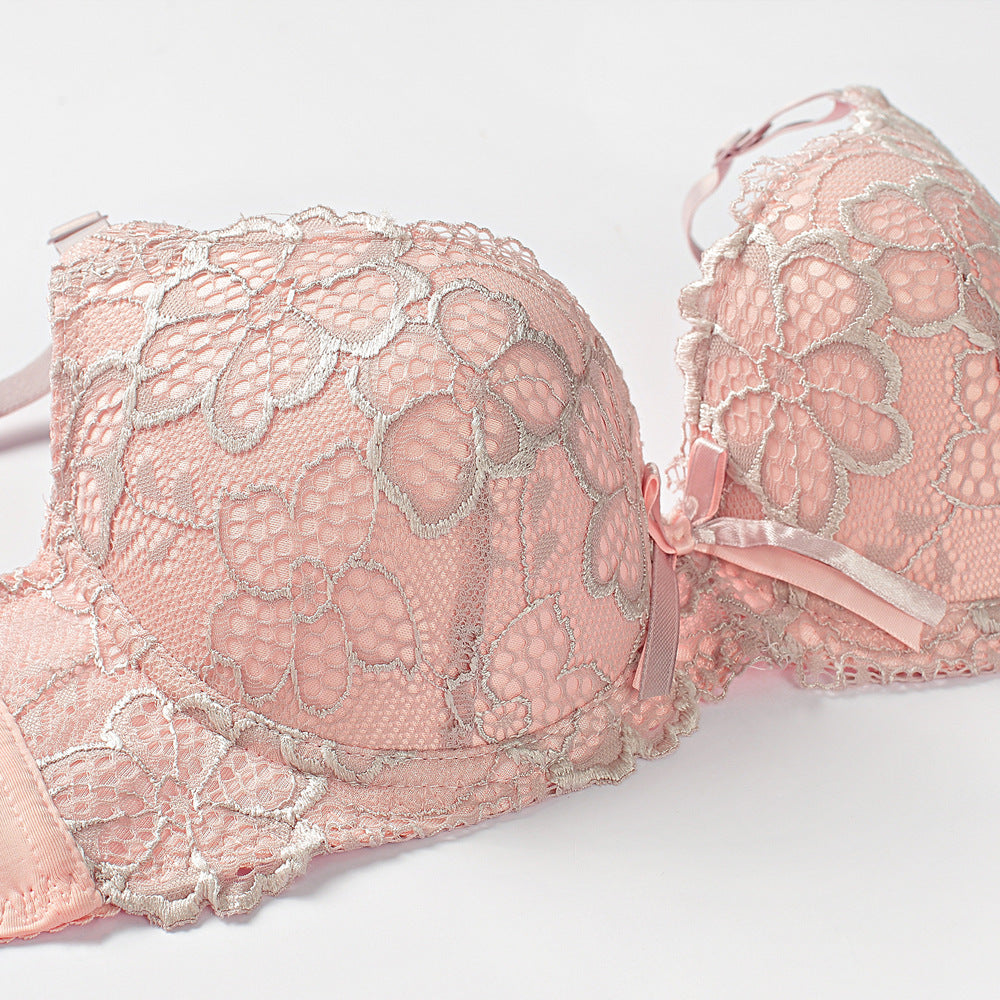 Fiordaliso Lace Set-Champagne-36or80BC-Bra-StylinArts
