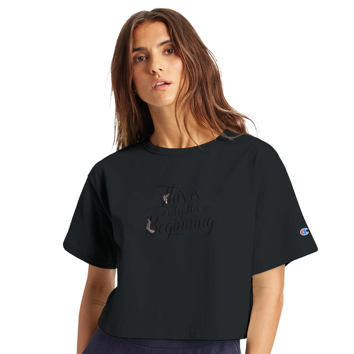 This Is Only the Beginning Limited Edition Tee-Black-XS-Cropped Tee-StylinArts