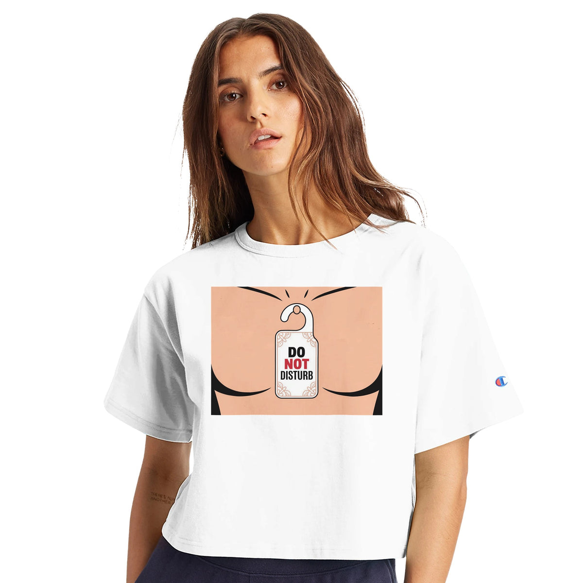 Do Not Disturb Limited Edition Tee-White-XS-Cropped Tee-StylinArts