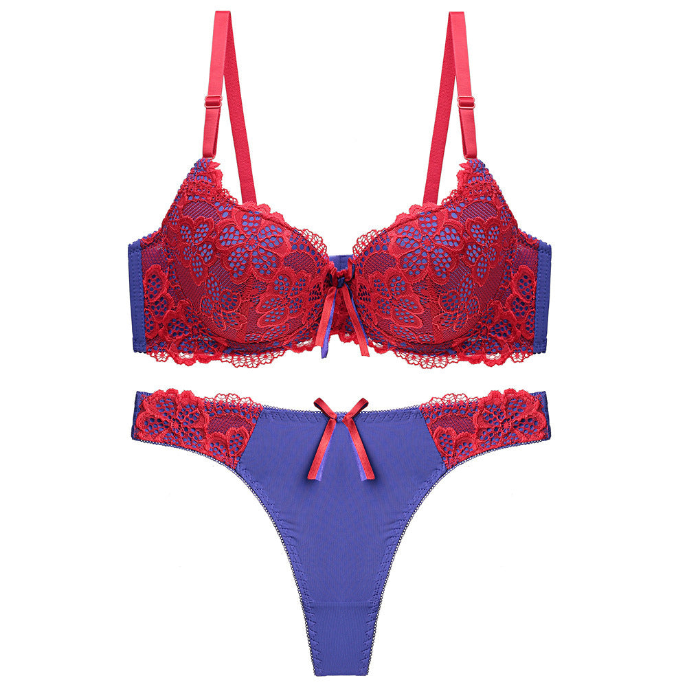 Fiordaliso Lace Set-Ruby-36or80BC-Bra-StylinArts
