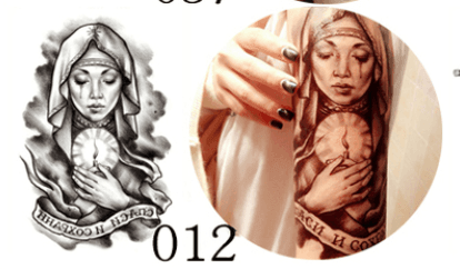 Ink Art Appliqué - Tattoo Sticker-Ink Art Styles-StylinArts