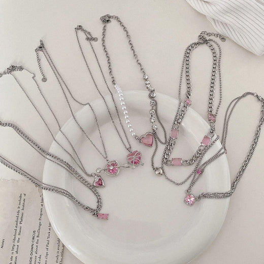 Bow Cupid Crystal Choker NecklaceEnchanted Bow Cupid Crystal Choker Necklace-Necklace-StylinArts