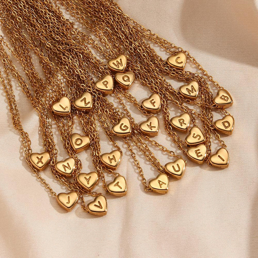 Elysian Love Heart-Shaped Pendant Necklace-Necklace-StylinArts