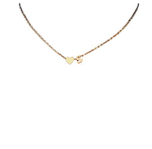 ternal Affinity: Heart Letter Initial Pendant