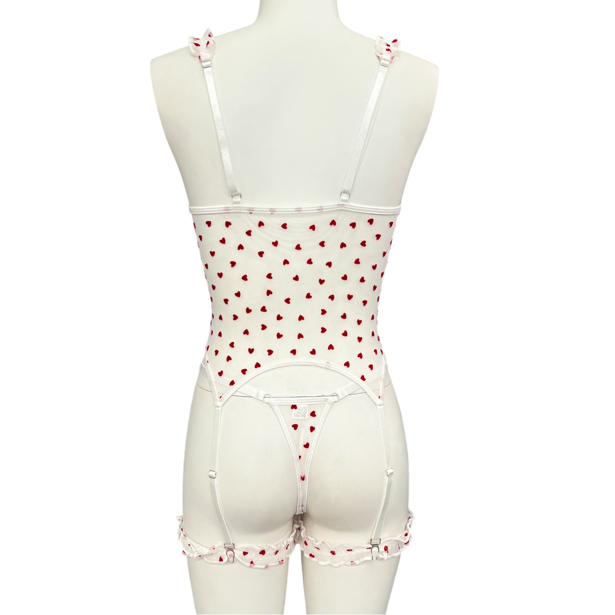 Noir Amour Lace Bodysuit-Black-L-Basques-StylinArts