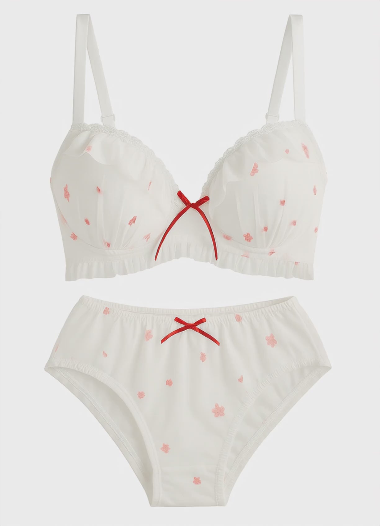 Amélie Blossom Mesh Bra Set