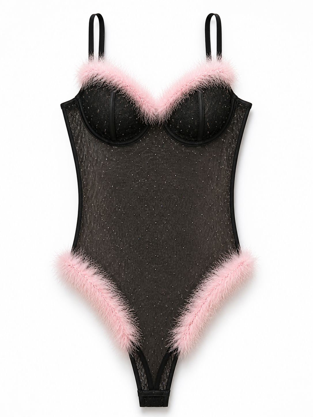 Celestia Crystal Feather Bodysuit