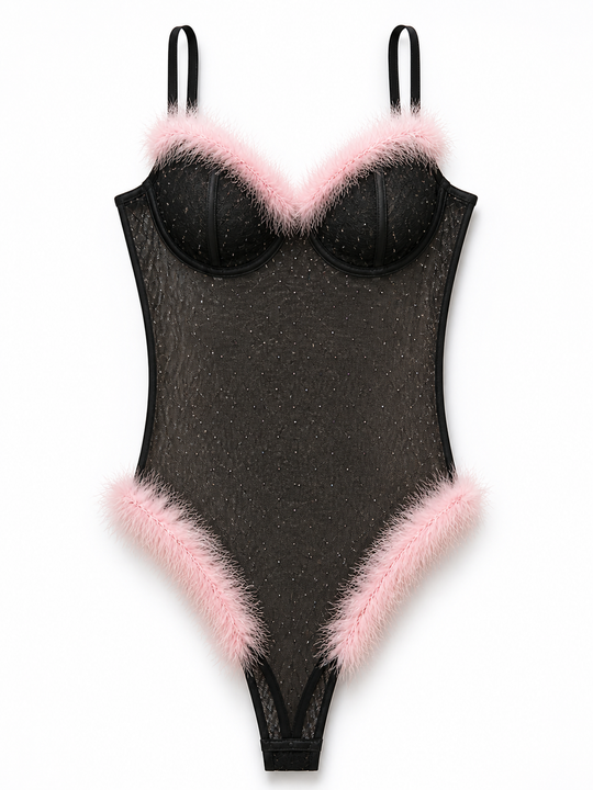 Celestia Crystal Feather Bodysuit