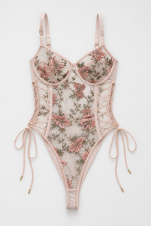 Lunaria Embroidered Illusion Bodysuit