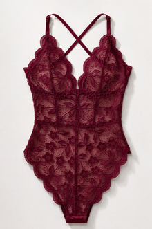 Callista Scalloped Lace Bodysuit