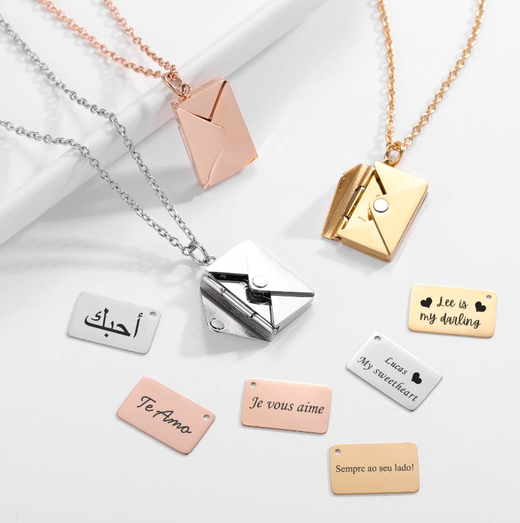 Envelope Pendent Necklace-StylinArts