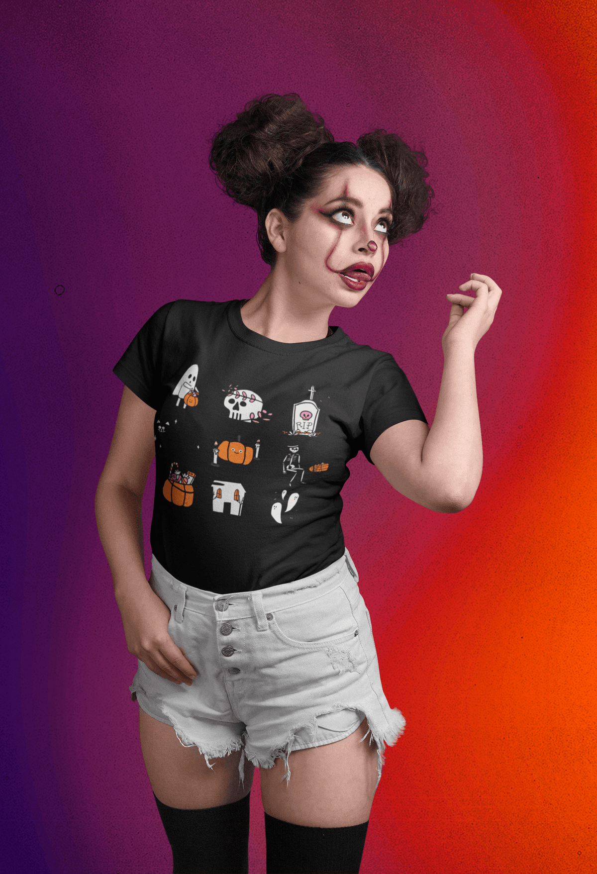 Midnight Phantom-Black-S-Regular Fit Tee-StylinArts