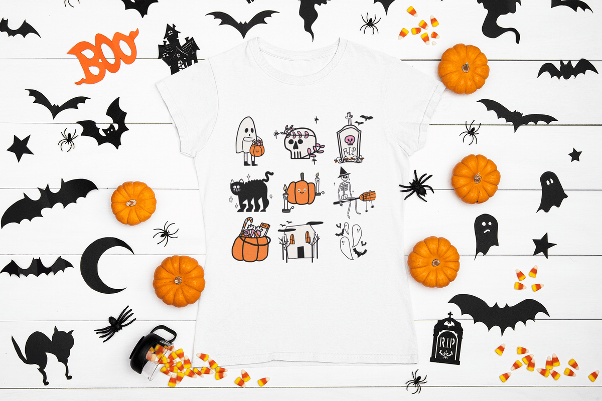 Midnight Phantom-White-S-Regular Fit Tee-StylinArts