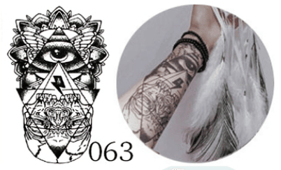 Ink Art Appliqué - Tattoo Sticker-Ink Art Styles-StylinArts