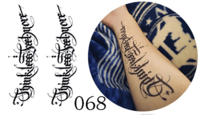 Ink Art Appliqué - Tattoo Sticker-Ink Art Styles-StylinArts