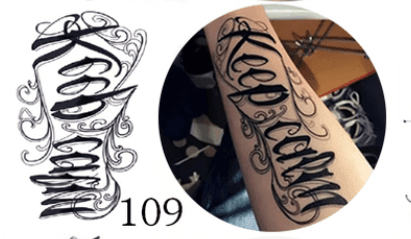 Ink Art Appliqué - Tattoo Sticker-Ink Art Styles-StylinArts